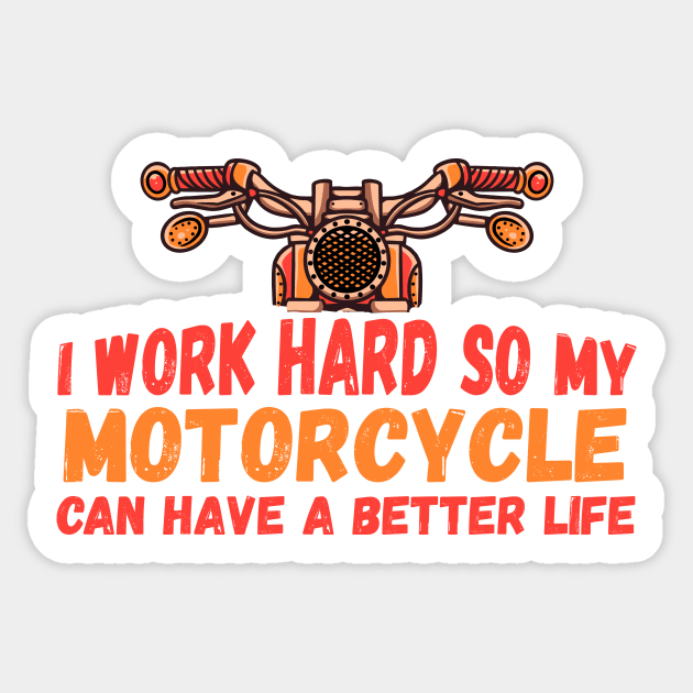 Motorcyle Lover Funny GIft Sticker by The WYLD Tribe